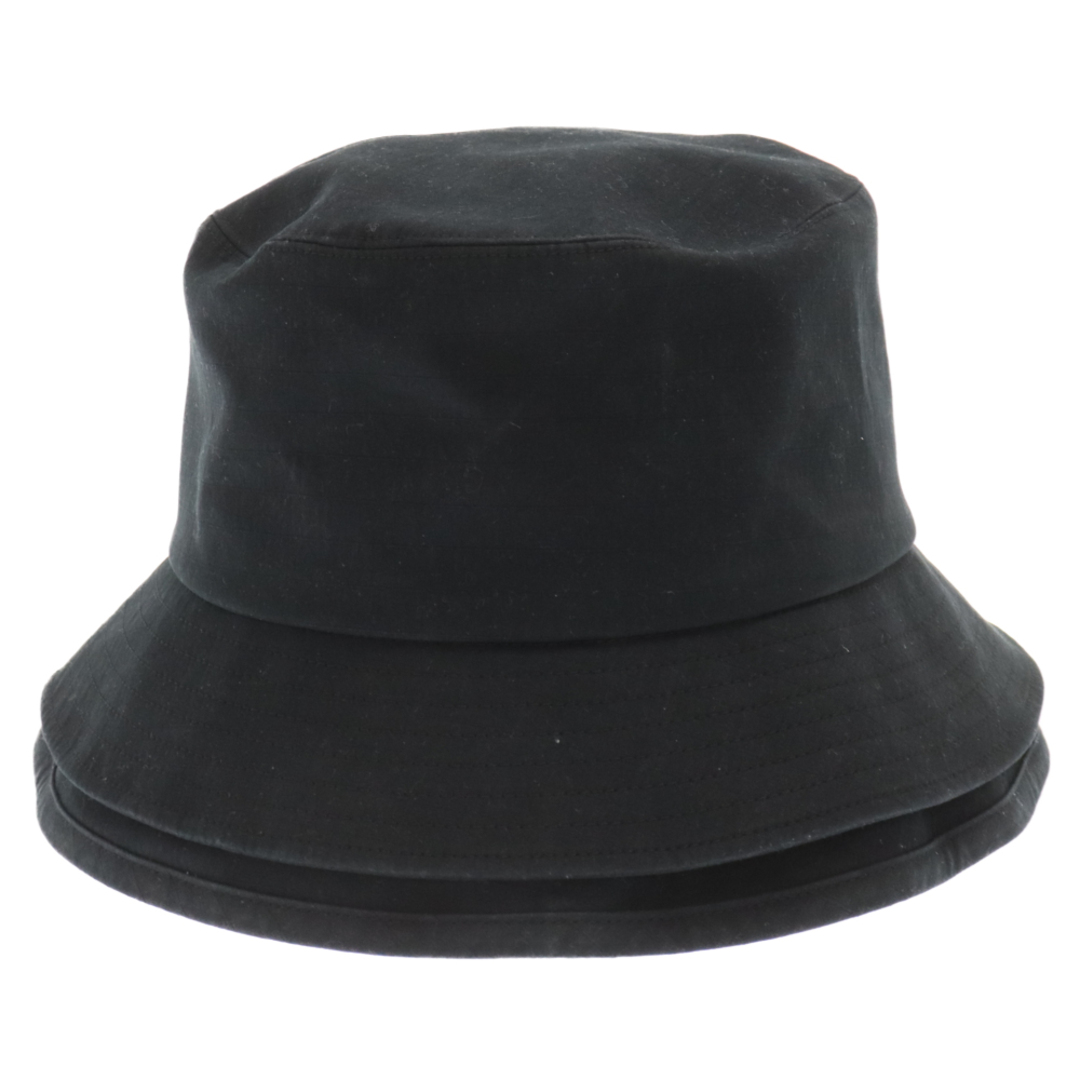 57センチブリム幅Sacai サカイ Olmetex Rip Stop Double Brim Hat リップストップ ダブル ハット ブラック 23-0601S