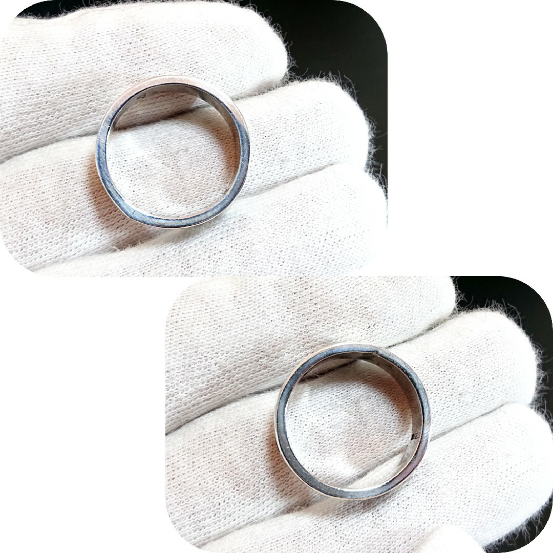 5915 SILVER925 ホピ族 波モチーフリング18号 シルバー925 メンズのアクセサリー(リング(指輪))の商品写真