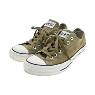 コンバース(CONVERSE)のCONVERSE コンバース スニーカー 26cm カーキ 【古着】【中古】(スニーカー)