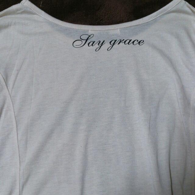 GRL(グレイル)のクロスプリントドルマンTシャツ レディースのトップス(Tシャツ(長袖/七分))の商品写真