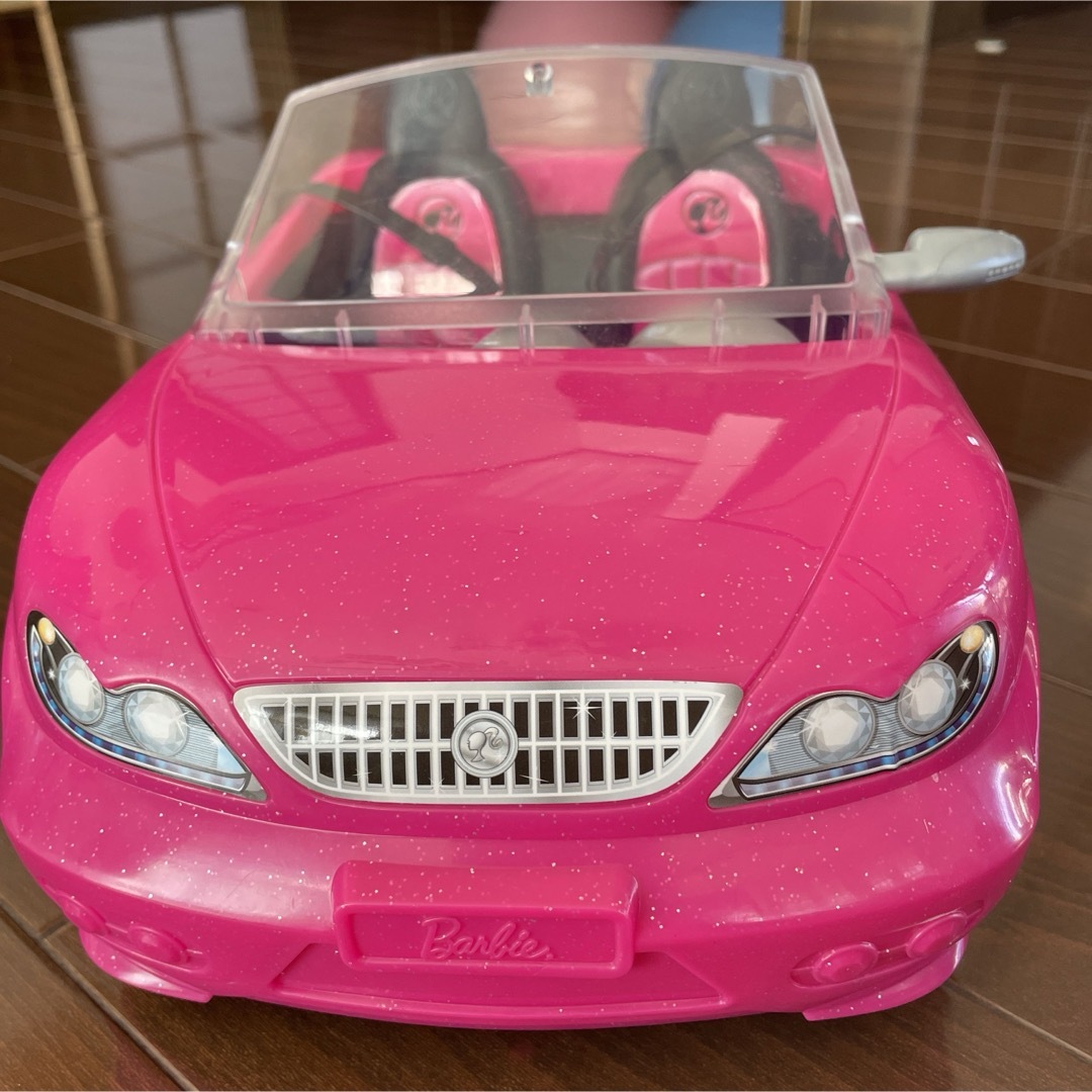 Barbie(バービー)のBarbie バービー　車　オープンカー　ピンク　乗り物　ハワイアン エンタメ/ホビーのおもちゃ/ぬいぐるみ(キャラクターグッズ)の商品写真