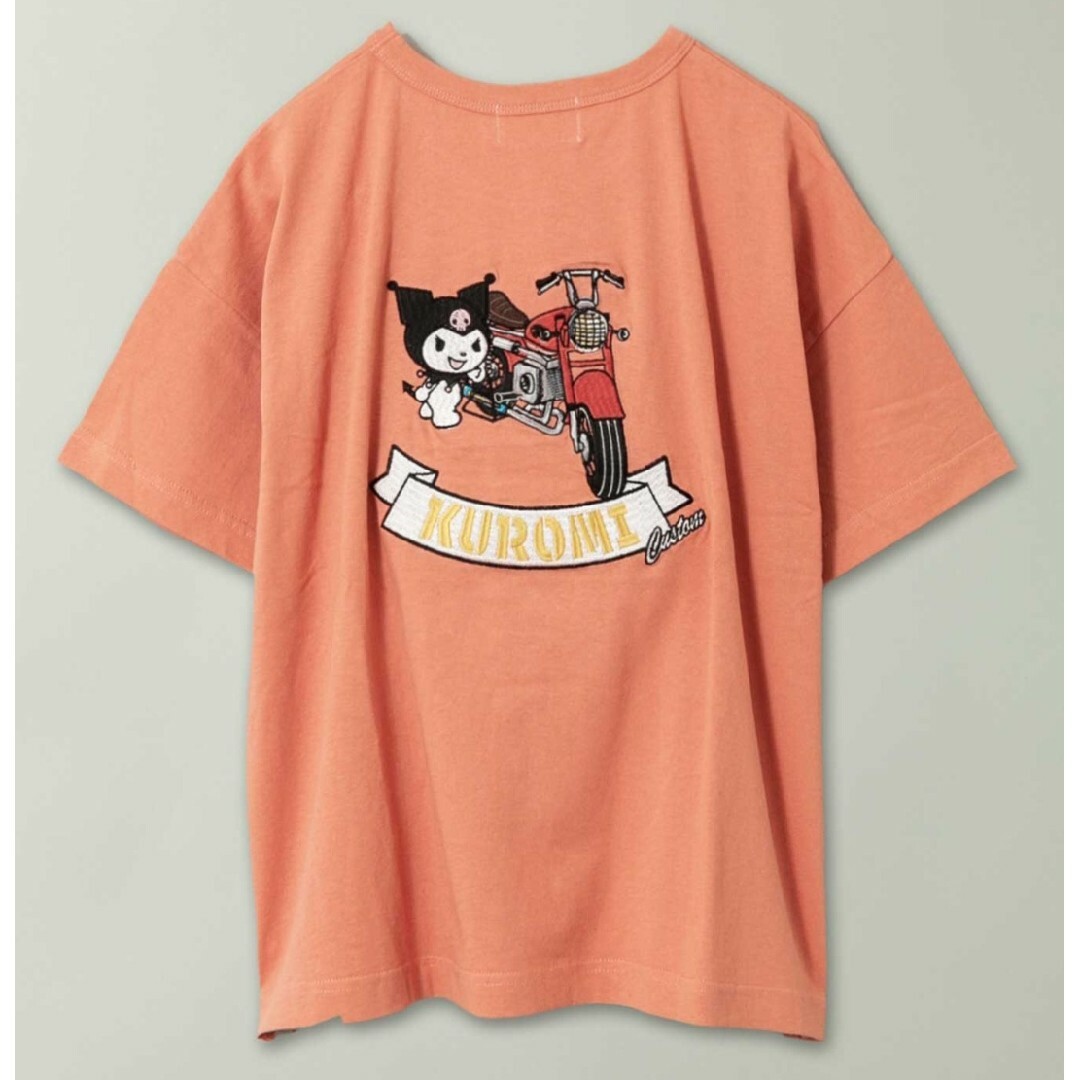 ★新品★JUICY×KUROMI クロミ 総刺繍Tシャツ オレンジ色 レディースのトップス(Tシャツ(半袖/袖なし))の商品写真