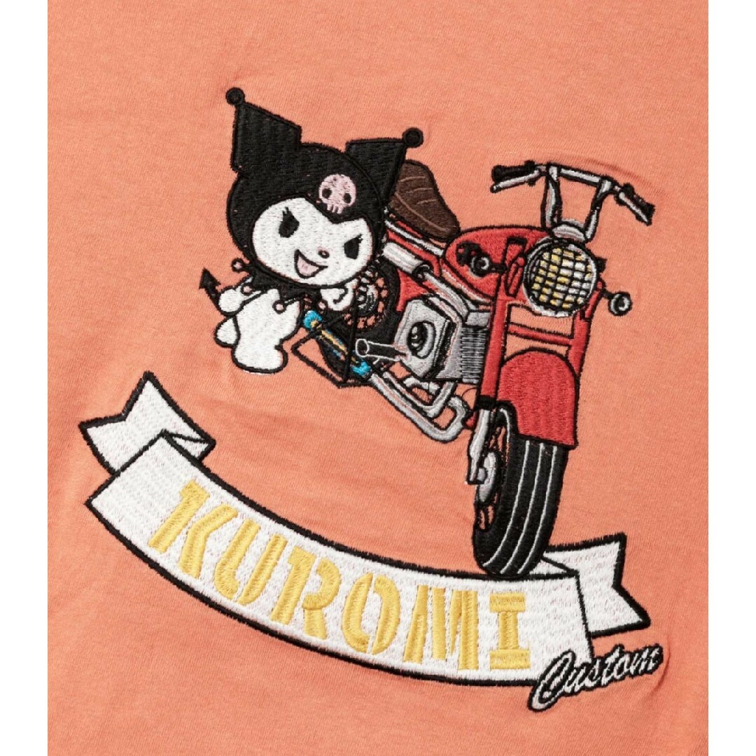 ★新品★JUICY×KUROMI クロミ 総刺繍Tシャツ オレンジ色 レディースのトップス(Tシャツ(半袖/袖なし))の商品写真