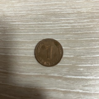 ドイツ１ペニヒ硬貨(貨幣)
