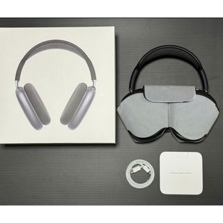 アップル(Apple)のApple Airpods max スペースグレイ シリコンカバー付き 本体新品(ヘッドフォン/イヤフォン)