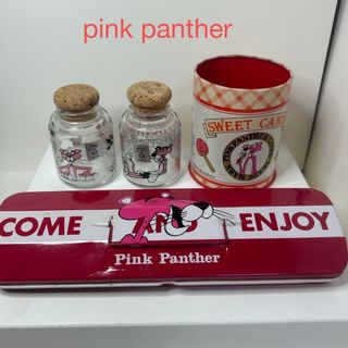 pink panther ペンケース ペンたて ガラスボトル セット(その他)