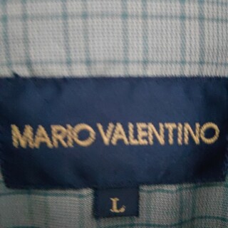 マリオバレンチノ(MARIO VALENTINO)のマリオバレンチノシャツ　Ｌ ブルー(シャツ)