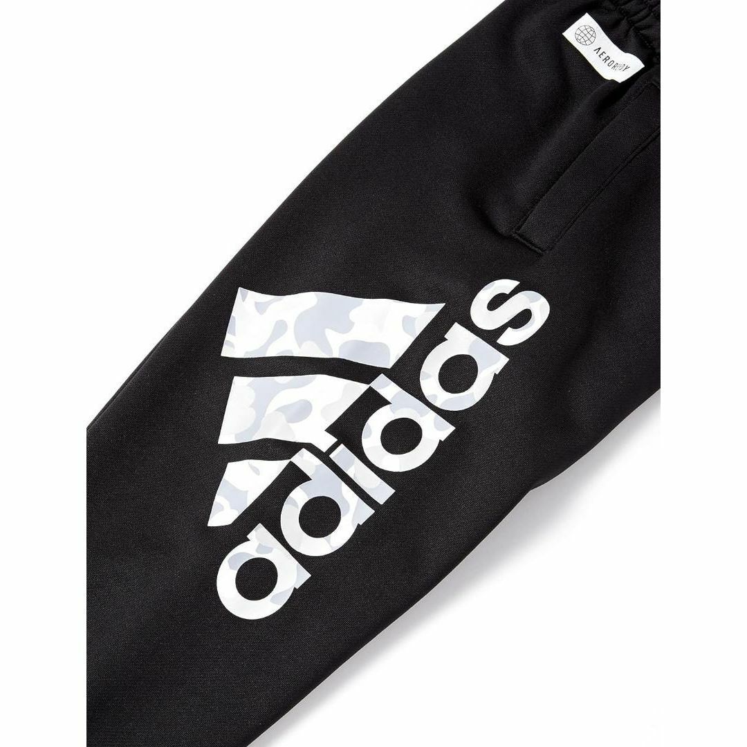 adidas(アディダス)のアディダス　ロゴ パンツ　150cm　ブラック　スエット　ジャージ　キッズ キッズ/ベビー/マタニティのキッズ服男の子用(90cm~)(パンツ/スパッツ)の商品写真