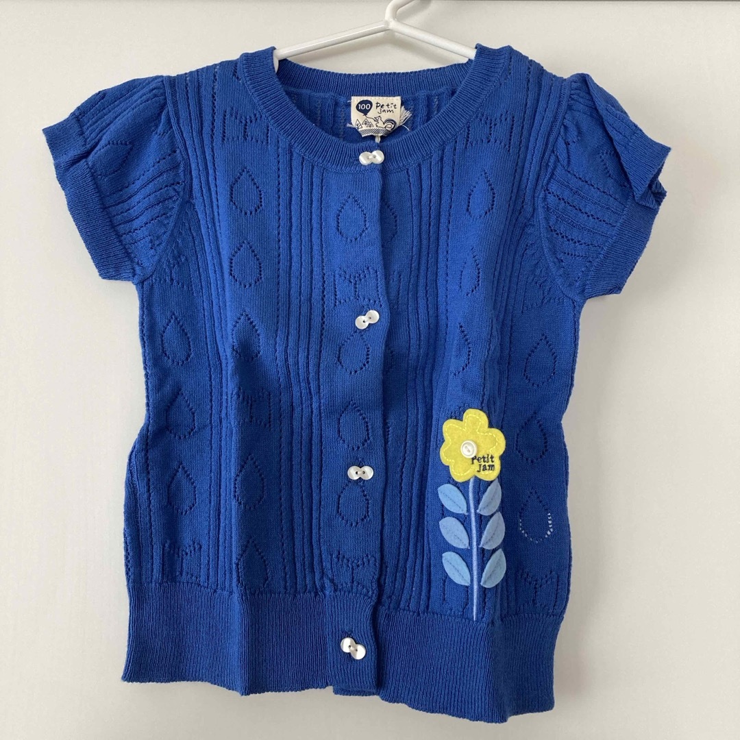 Petit jam(プチジャム)の子ども　カーディガン　100センチ キッズ/ベビー/マタニティのキッズ服女の子用(90cm~)(カーディガン)の商品写真