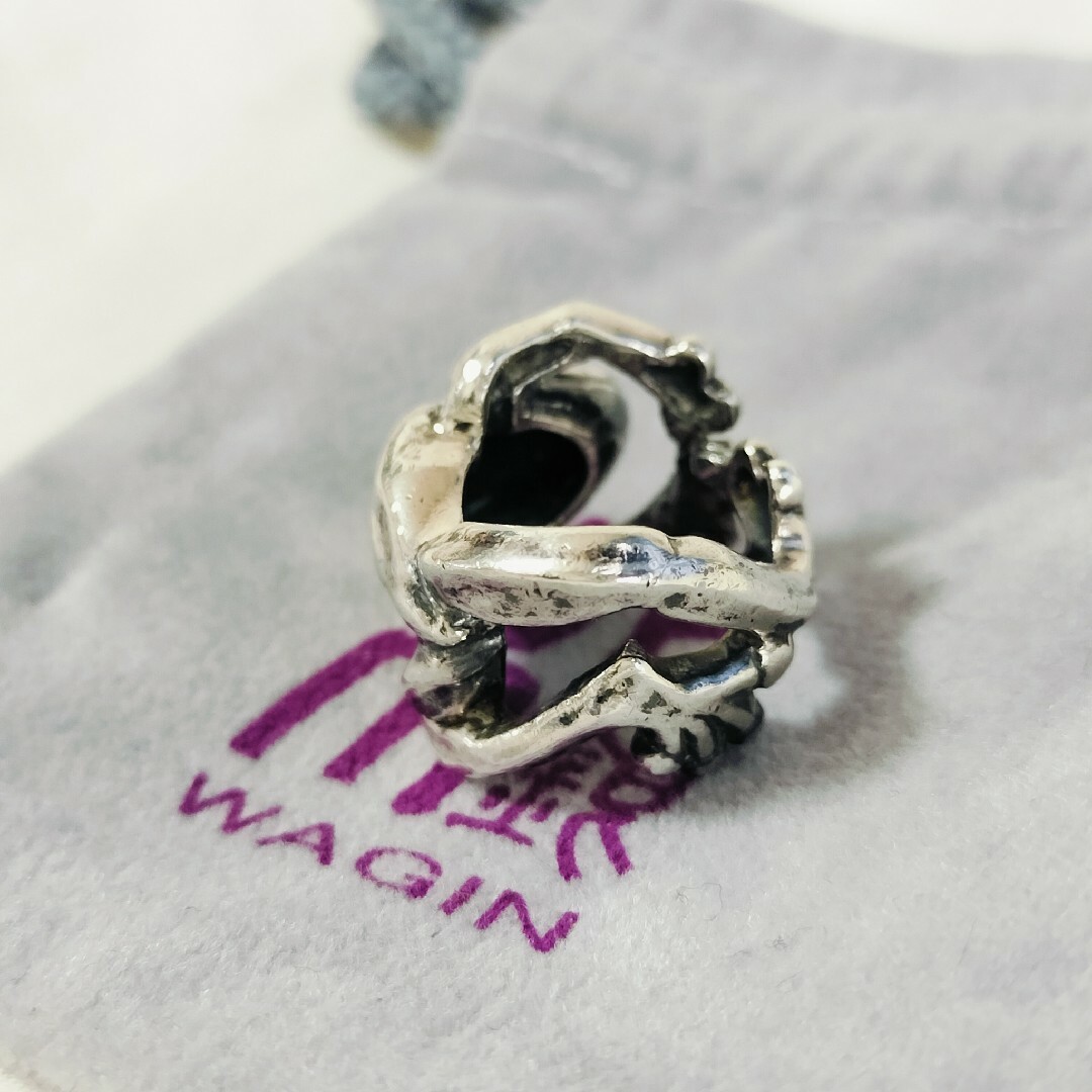和銀 カエルリング ピンキーリング 指輪 シルバー 4号 レディースのアクセサリー(リング(指輪))の商品写真