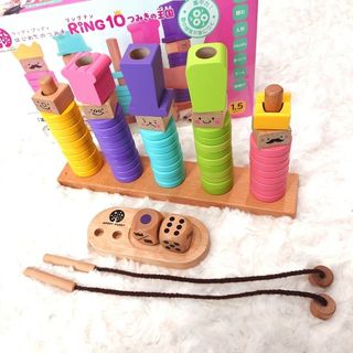 ウッディプッディ(WOODY PUDDY)のウッディ プッティ はじめてのつみき RING10(リングテン)  つみき王国(積み木/ブロック)