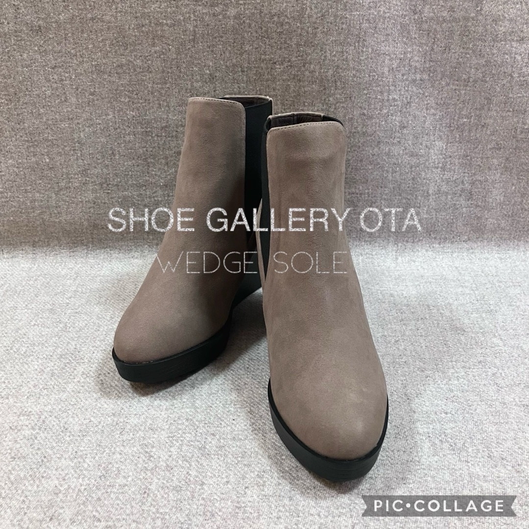 ohta(オータ)のSHOE GALLERY OTA  サイドゴアウェッジショートブーツ  新品 レディースの靴/シューズ(ブーツ)の商品写真