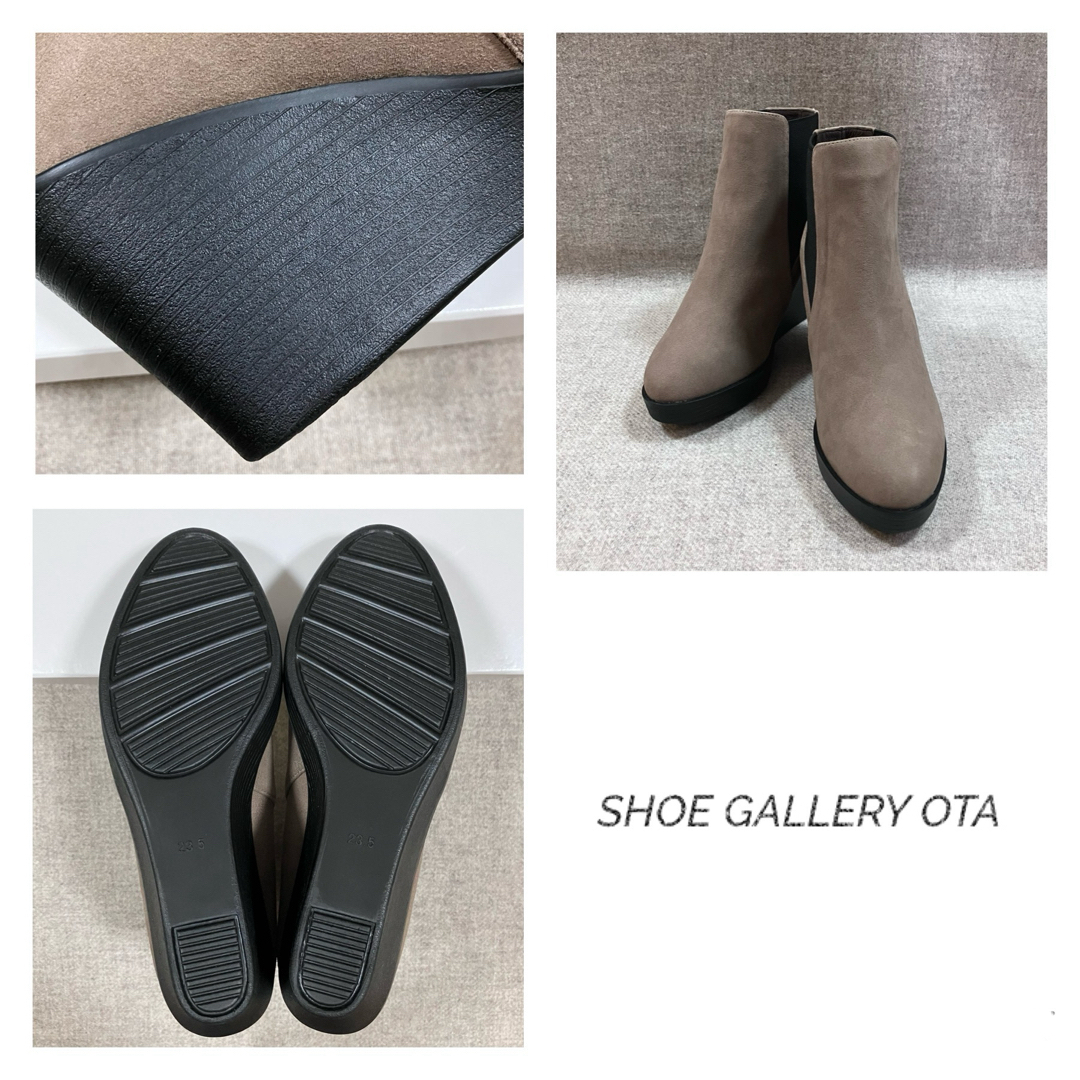 ohta(オータ)のSHOE GALLERY OTA  サイドゴアウェッジショートブーツ  新品 レディースの靴/シューズ(ブーツ)の商品写真