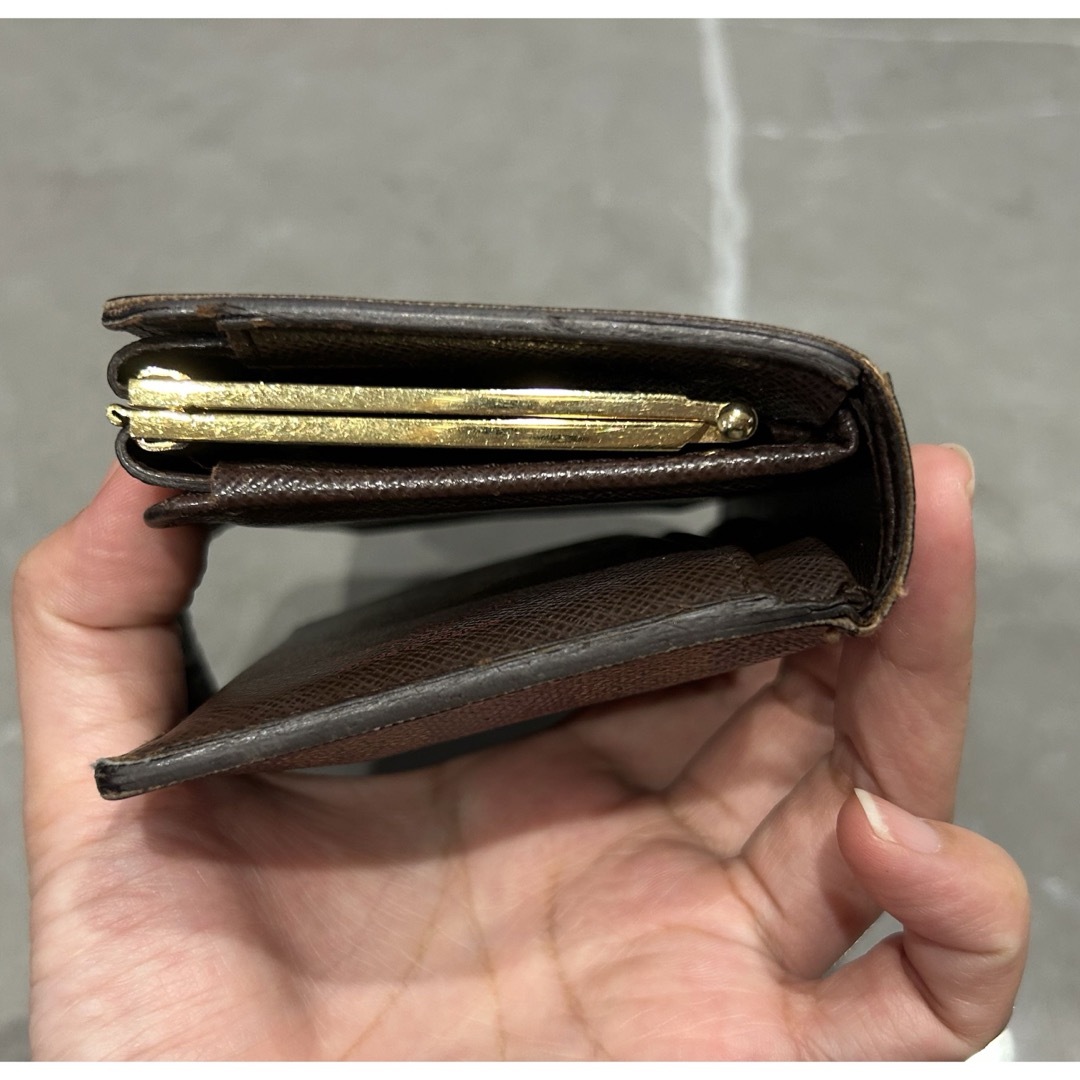 LOUIS VUITTON(ルイヴィトン)のルイヴィトン　ダミエ　がま口財布 レディースのファッション小物(財布)の商品写真