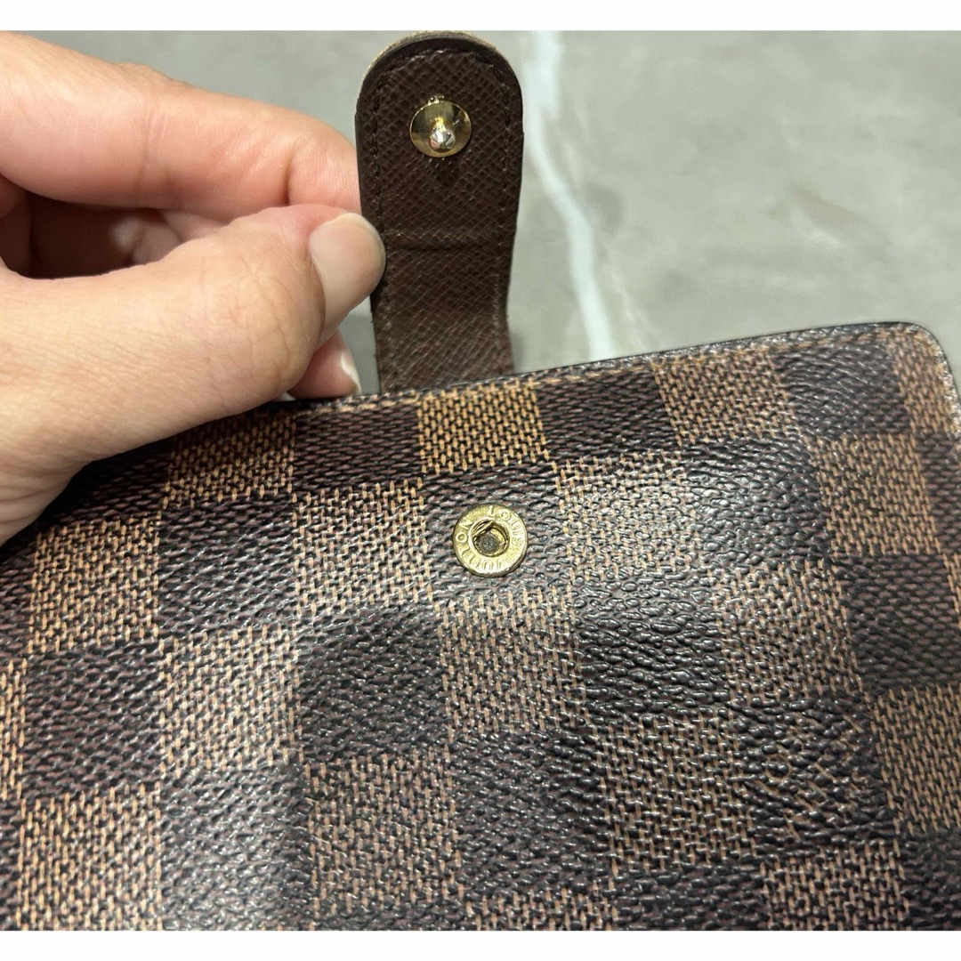 LOUIS VUITTON(ルイヴィトン)のルイヴィトン　ダミエ　がま口財布 レディースのファッション小物(財布)の商品写真