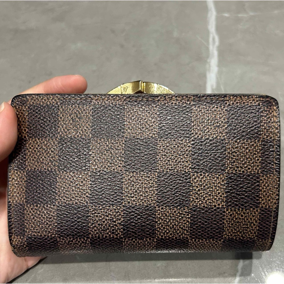 LOUIS VUITTON(ルイヴィトン)のルイヴィトン　ダミエ　がま口財布 レディースのファッション小物(財布)の商品写真