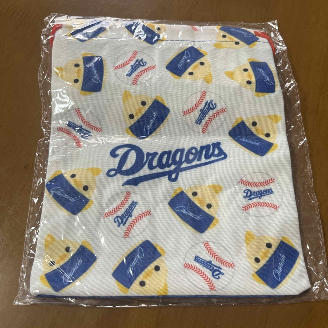 中日ドラゴンズ(チュウニチドラゴンズ)の新品‼️ドラゴンズリングコレクション・ぴよりん×ドラゴンズ巾着コレクション２点 エンタメ/ホビーのおもちゃ/ぬいぐるみ(キャラクターグッズ)の商品写真