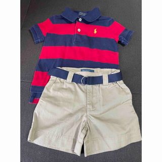 ポロラルフローレン(POLO RALPH LAUREN)のラルフローレン ポロシャツ  80cm 短パン 男の子 80cm セット(Ｔシャツ)