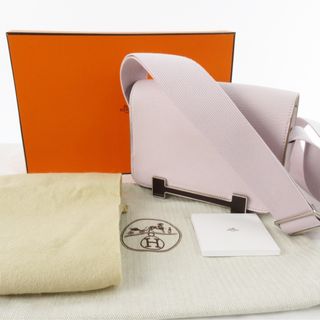 エルメス(Hermes)の未使用品 U刻印 ゲタ GETA ヴェルソ バイカラー モーブペール (ショルダーバッグ)