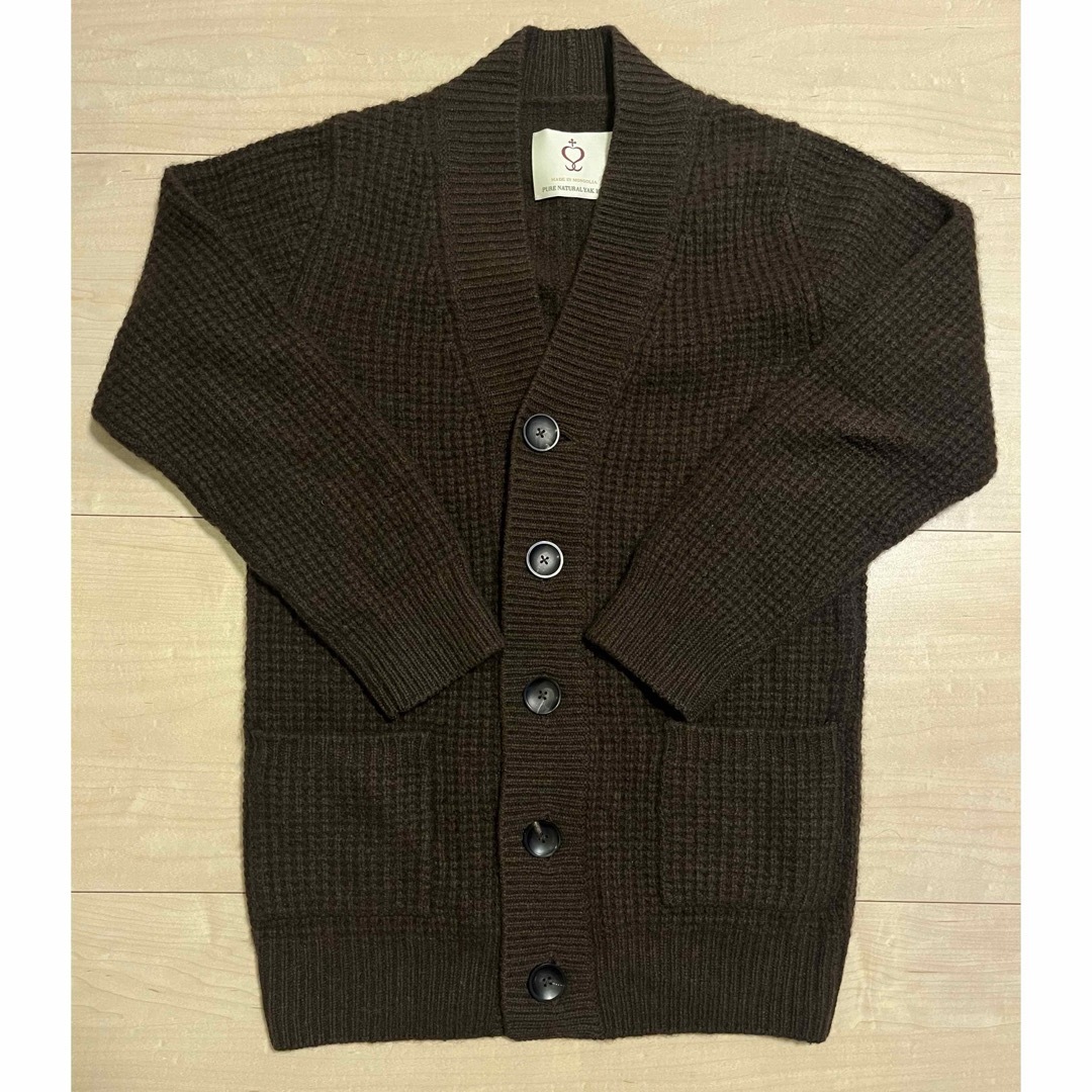 メンズ定価¥50,600 side slope yak cardigan