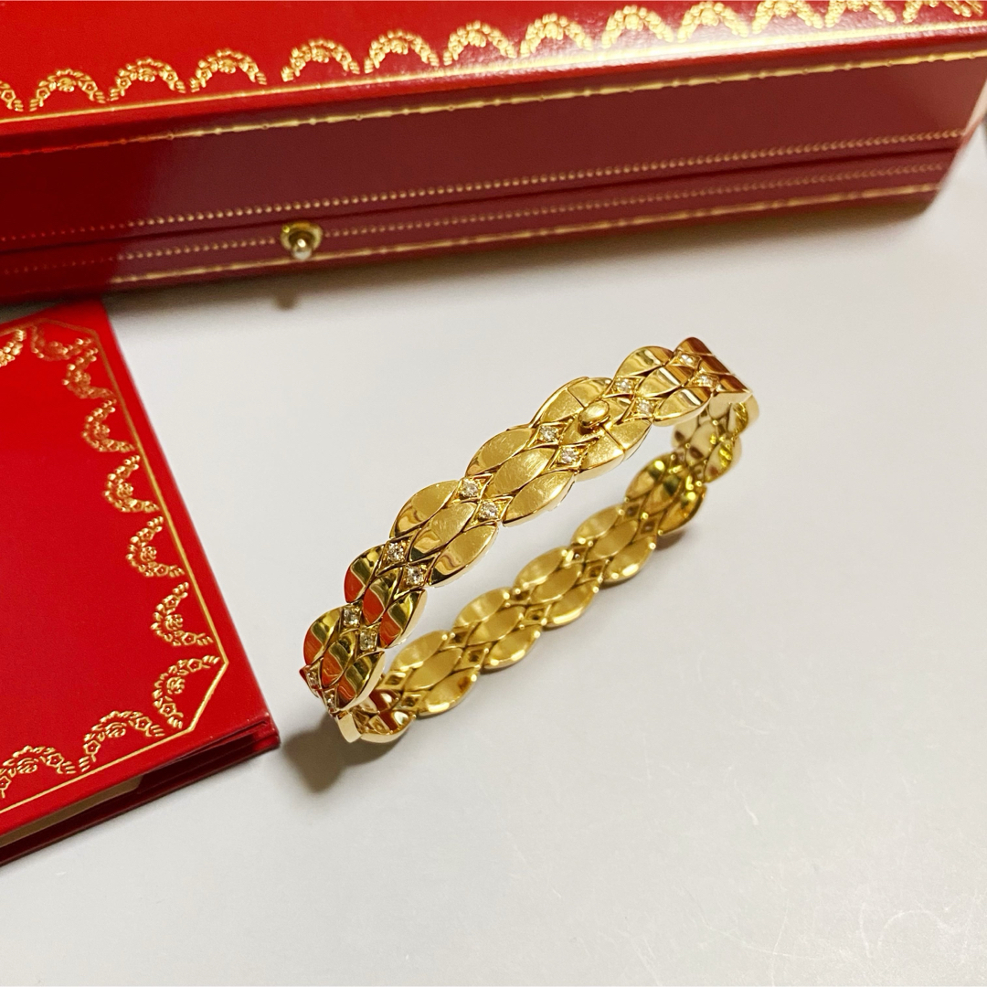 Cartier - ヴィンテージ カルティエ 32石ダイヤモンド ブレスレット YG 