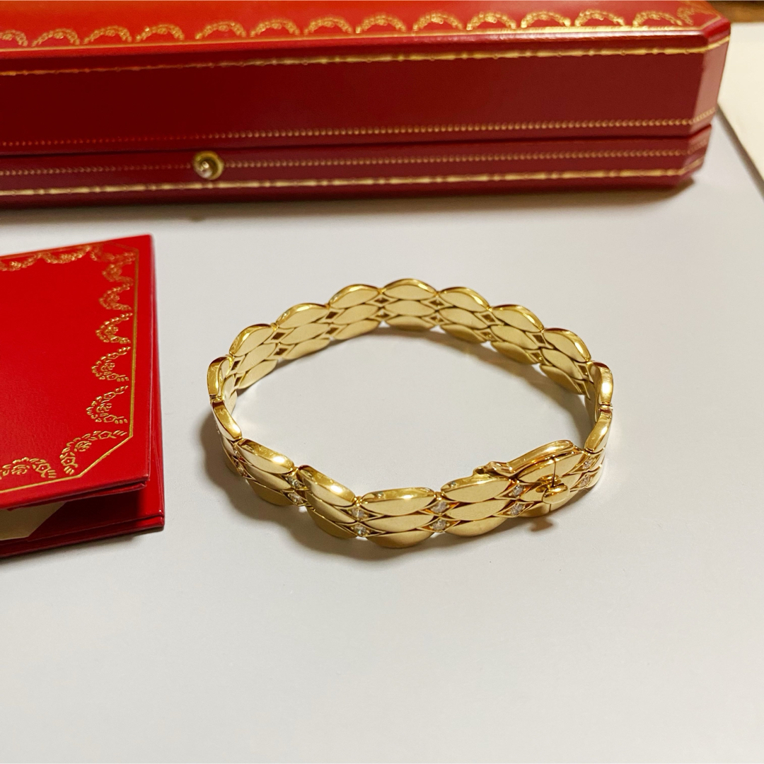 Cartier - ヴィンテージ カルティエ 32石ダイヤモンド ブレスレット YG 