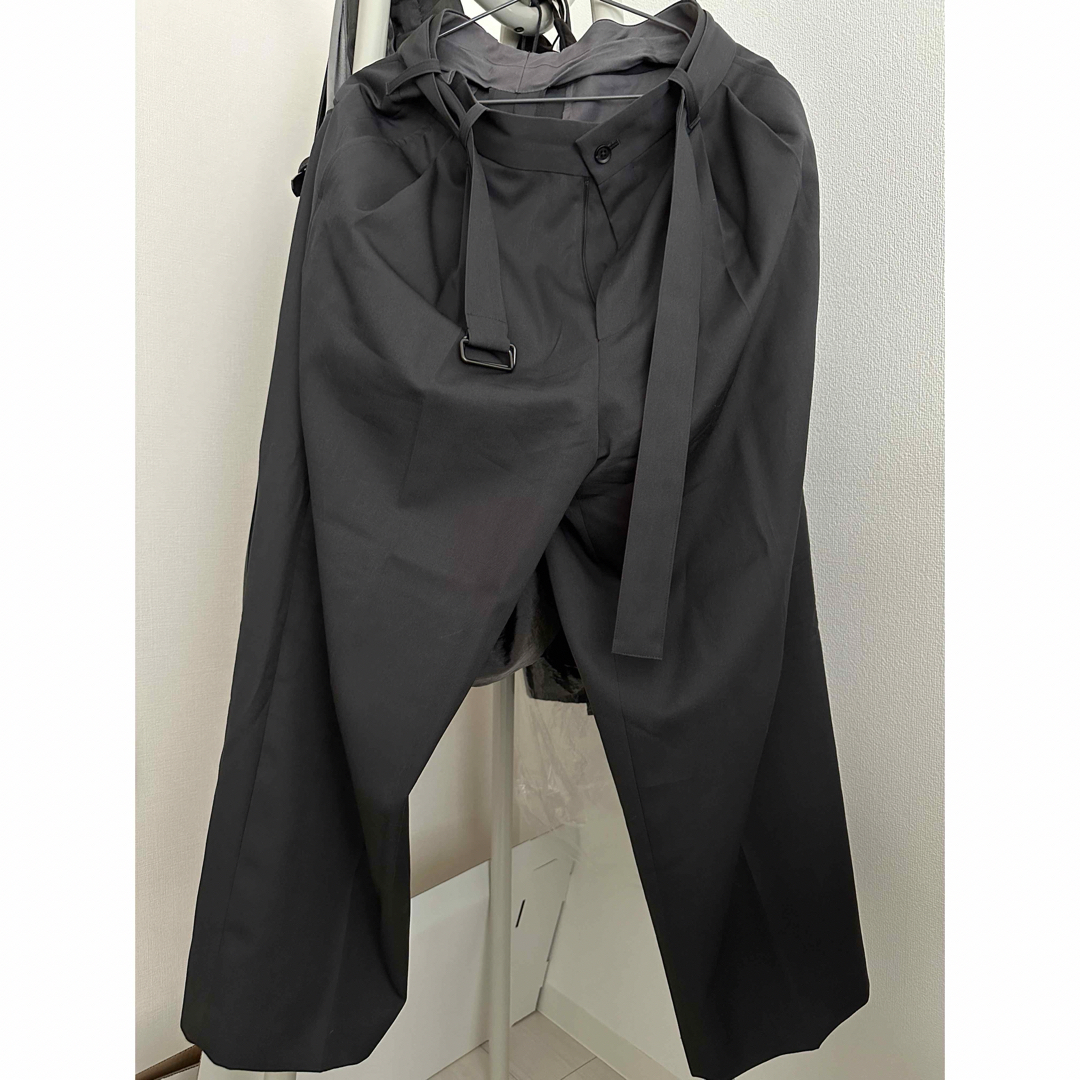 belted wide straight trousers stein パンツ belted wide straight trousers stein パンツ