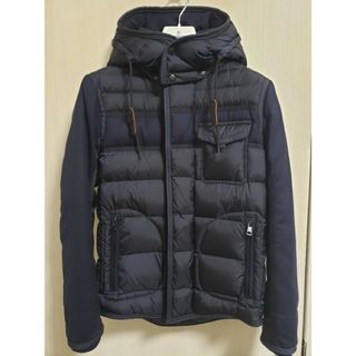 モンクレール(MONCLER)のMONCLER　Ryan　サイズ0　ダウンジャケット　ネイビー　正規品(ダウンジャケット)