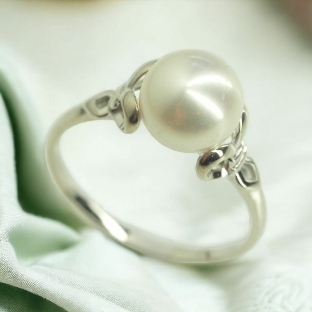 MIKIMOTO(ミキモト)の◆MIKIMOTO　ミキモト　極上良質天然アコヤ本真珠リング　K14WG パール レディースのアクセサリー(リング(指輪))の商品写真