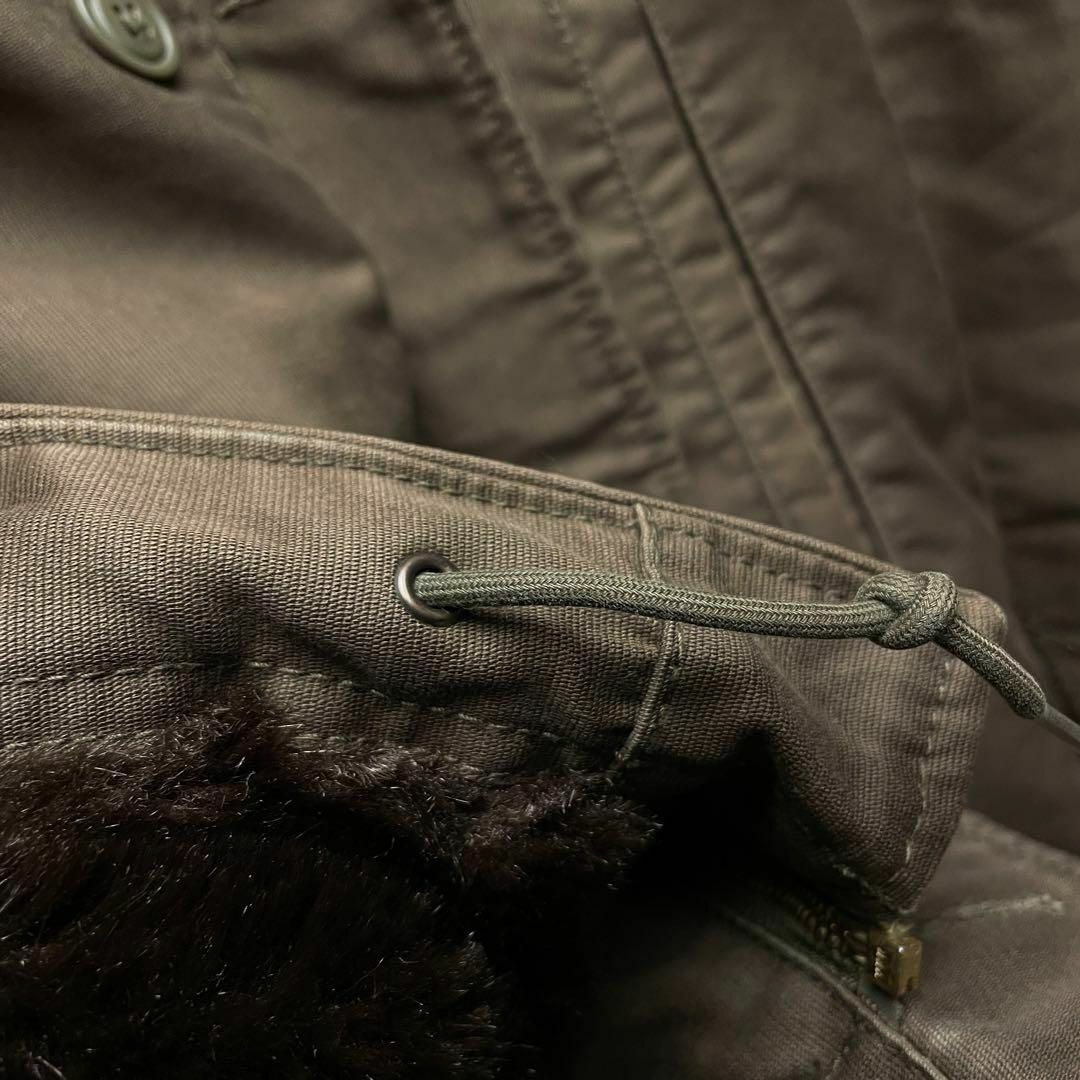 ALPHA INDUSTRIES(アルファインダストリーズ)のアルファインダストリーズN-1デッキジャケットステンシル古着茶色ブラウンxl メンズのジャケット/アウター(ミリタリージャケット)の商品写真