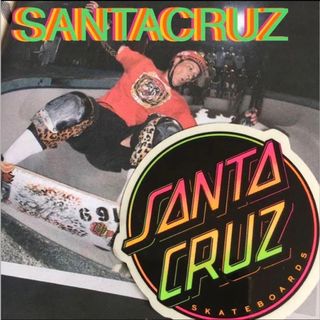 サンタクルーズ(Santa Cruz)のSantacruzサンタクルーズUS限定sk8boardネオンアイコンステッカー(スケートボード)