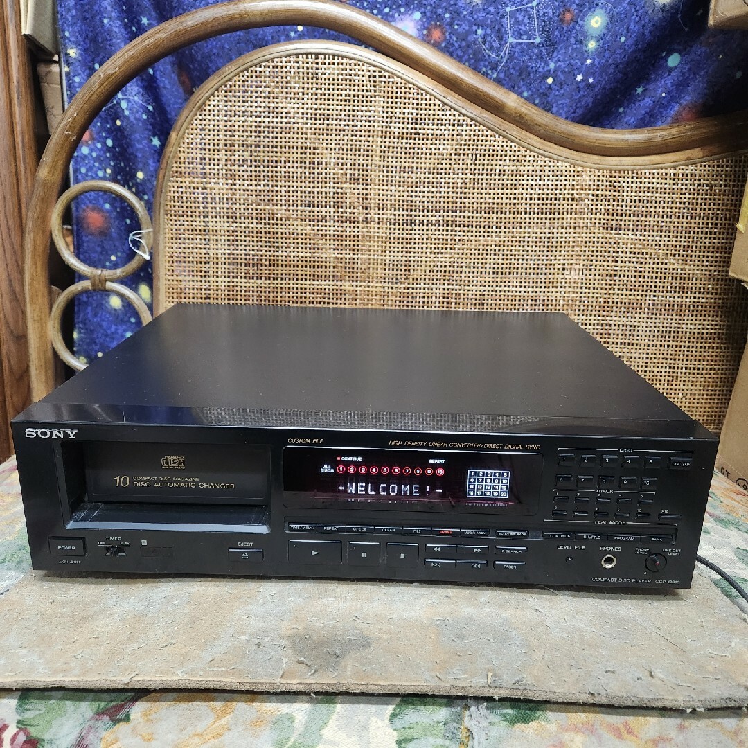 フルレストア済!完動超美品!ソニー10連奏CDプレーヤーCDP-C910 フルレストア済!完動超美品!ソニー10連奏CDプレーヤーCDP-C910