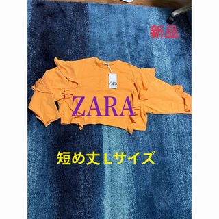 ザラ(ZARA)の【新品】ZARA 短め トレーナー L(トレーナー/スウェット)