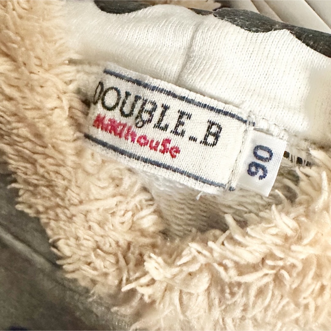 DOUBLE.B(ダブルビー)のDOUBLE.B ミキハウス くま　トレーナー　フード　90　 キッズ/ベビー/マタニティのベビー服(~85cm)(トレーナー)の商品写真
