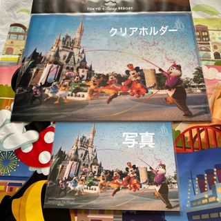 ディズニー(Disney)の★新品未開封★ディズニー　40周年 イマジニング   実写　写真　クリアホルダー(キャラクターグッズ)