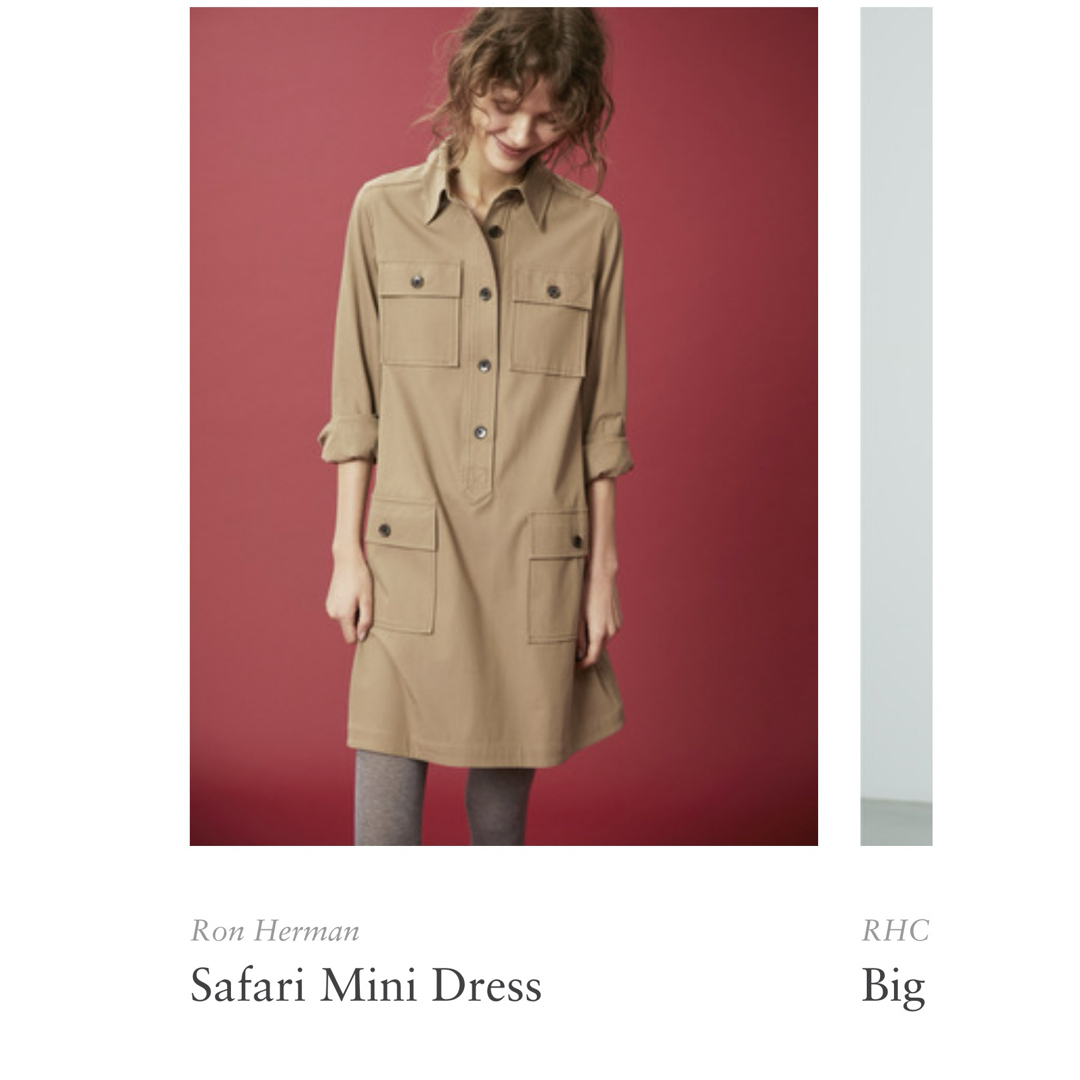 Ron Herman(ロンハーマン)のサファリワンピース　Safari Mini Dress  レディースのワンピース(ミニワンピース)の商品写真