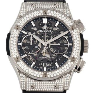 ウブロ(HUBLOT)のウブロ クラシックフュ-ジョンアエロフュージョンクロノチタニウムパヴェ 525.NX.0170.LR.1704 TI 自動巻(腕時計(アナログ))