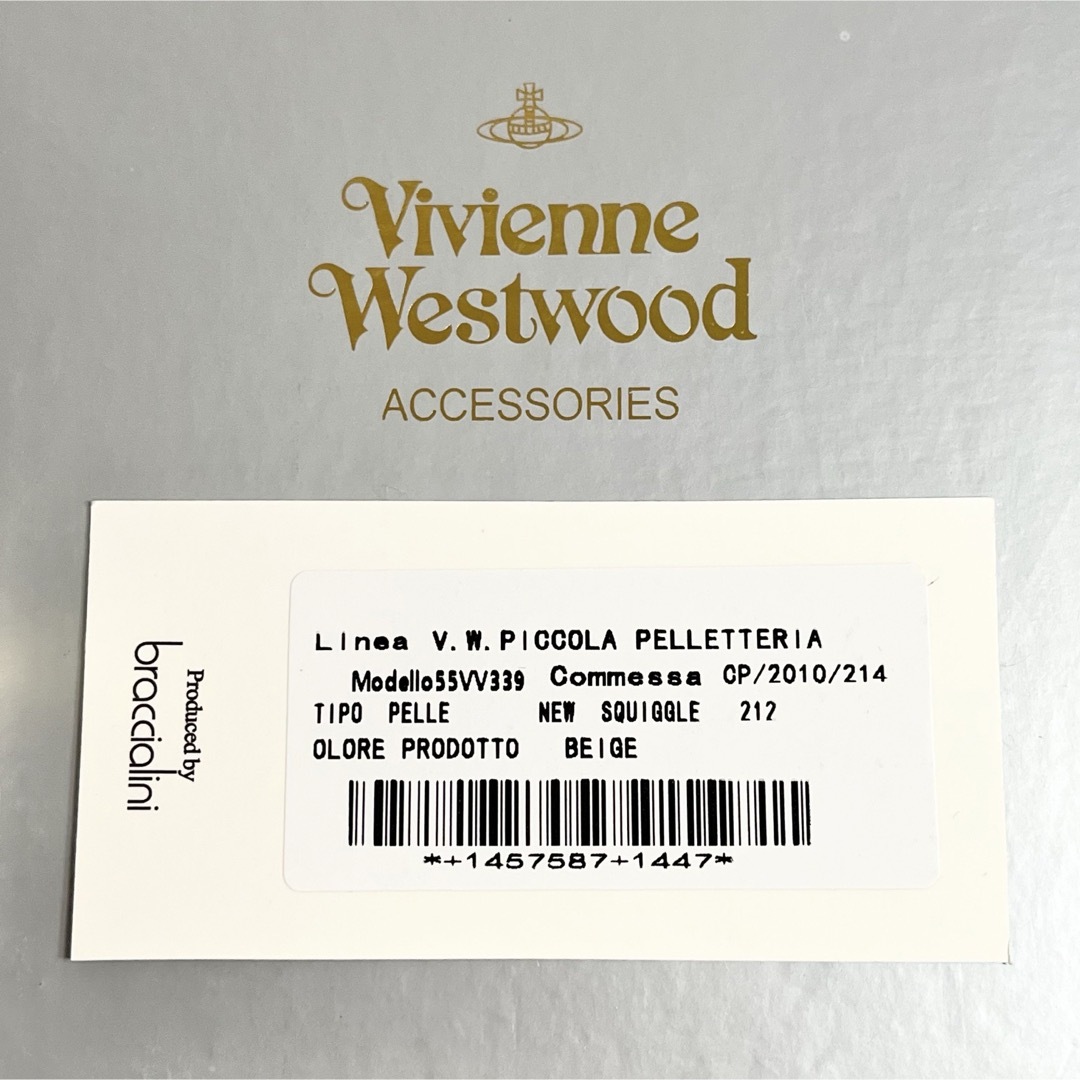 Vivienne Westwood(ヴィヴィアンウエストウッド)の★新品未使用★Vivienne Westwood 長財布 ベージュ レッド レディースのファッション小物(財布)の商品写真