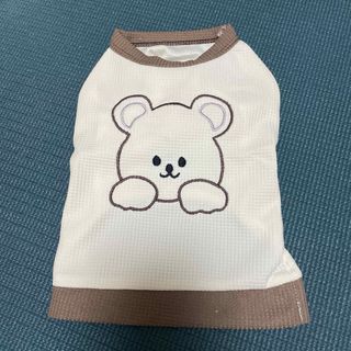 ラブドギー 犬服 小型犬 中型犬用 クマ柄サマーニットTシャツ　Mサイズ(ペット服/アクセサリー)