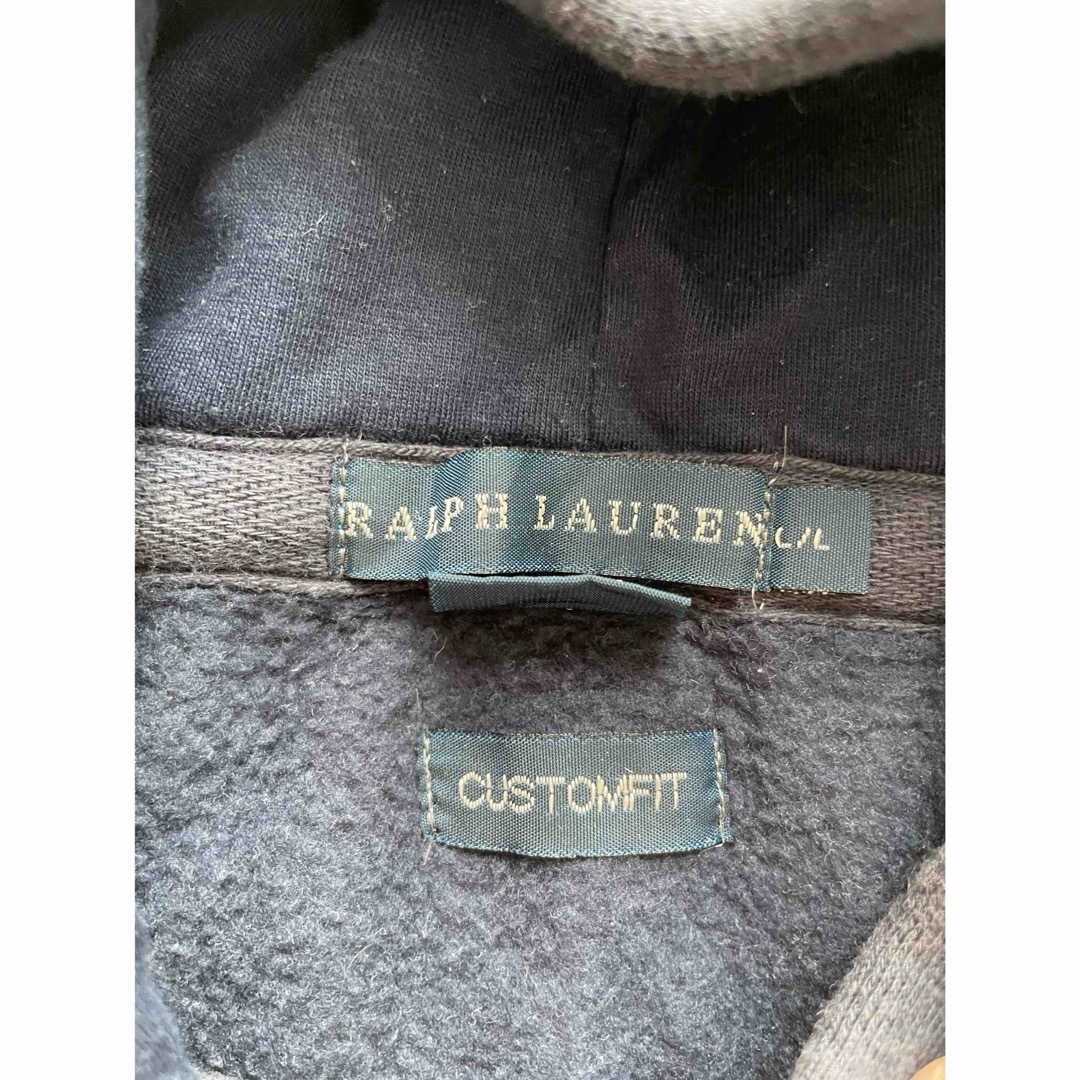 Ralph Lauren(ラルフローレン)のラルフローレン　ビッグポニー　濃紺パーカー　L フード付き　裏起毛 レディースのトップス(パーカー)の商品写真