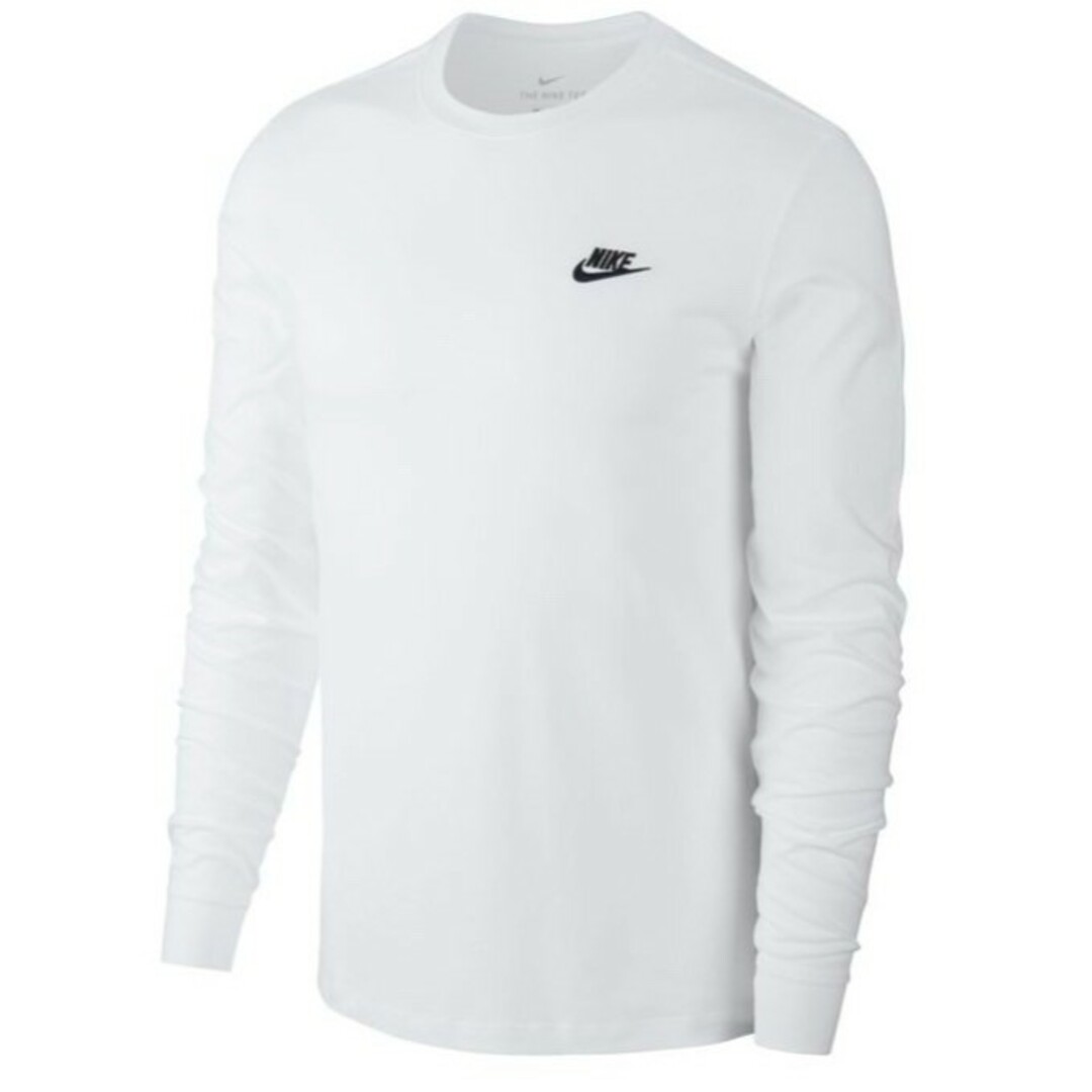 NIKE(ナイキ)の新品未使用 ナイキ ワンポイント ロンT 白 XXLサイズ 国内正規品 男女兼用 メンズのトップス(Tシャツ/カットソー(七分/長袖))の商品写真