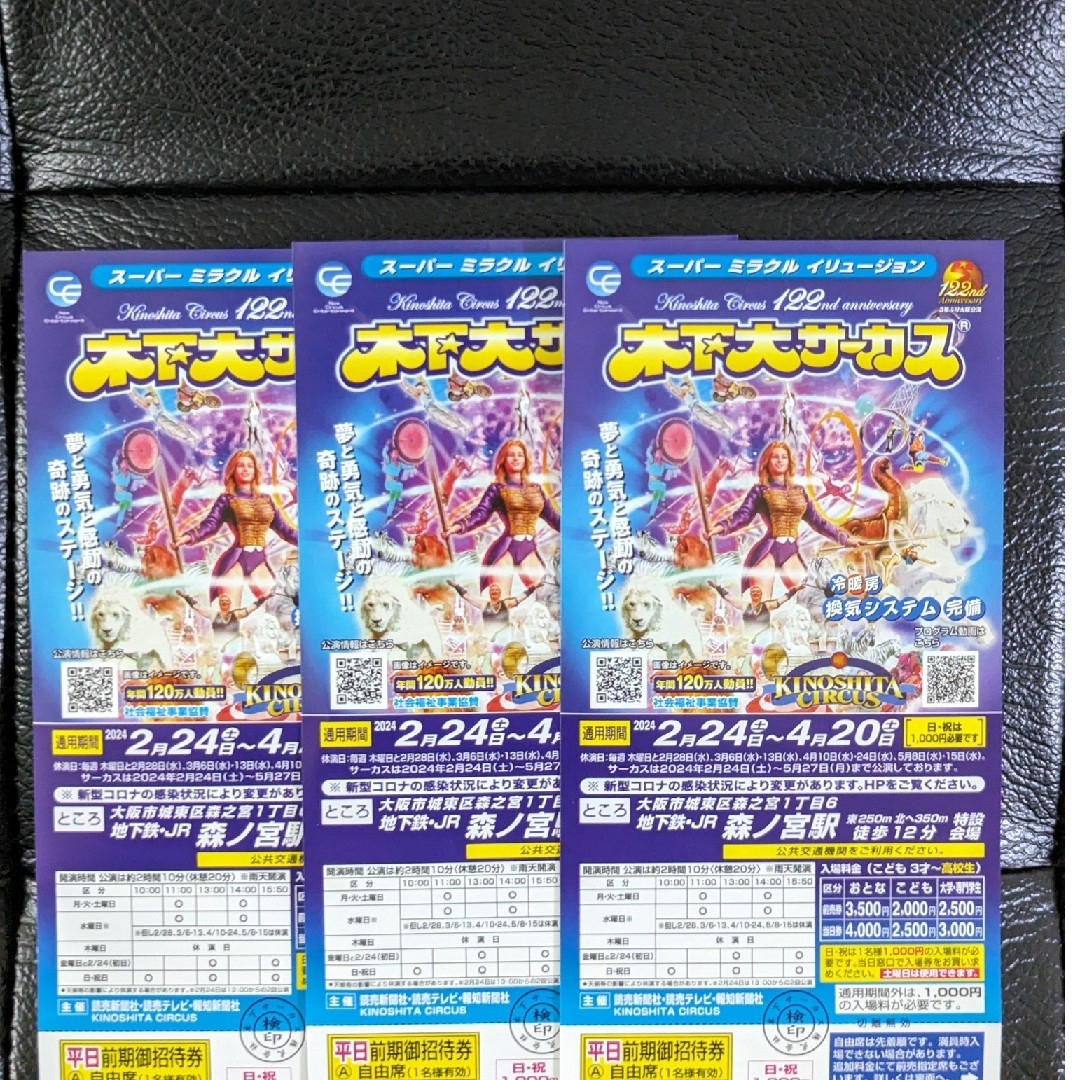 circus(サーカス)の木下大サーカス大阪 チケットの演劇/芸能(サーカス)の商品写真