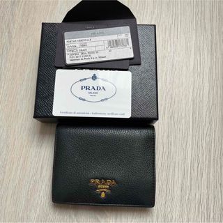 プラダ(PRADA)のPRADA プラダ VITELLO GRAIN 二つ折り財布(財布)