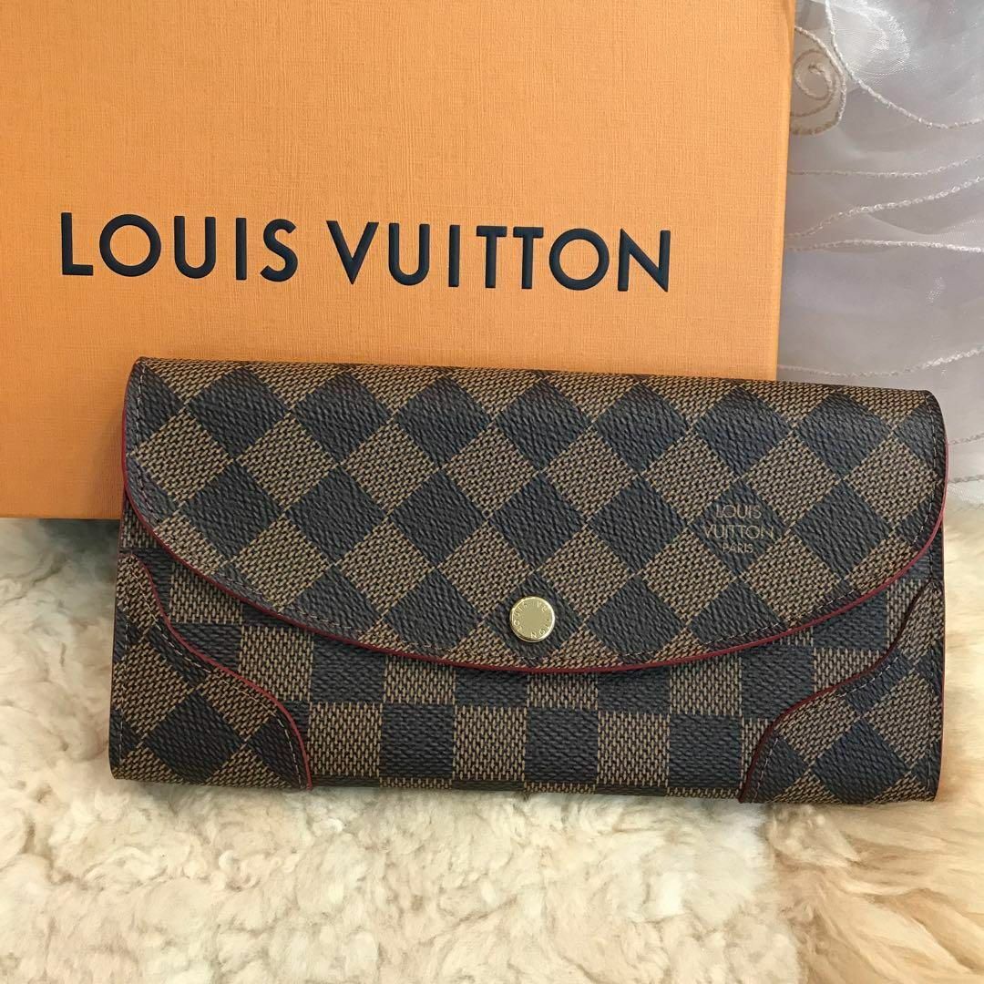 メンズ美品! LOUIS VUITTON ルイヴィトン ダミエ ポルトフォイユ 長財布