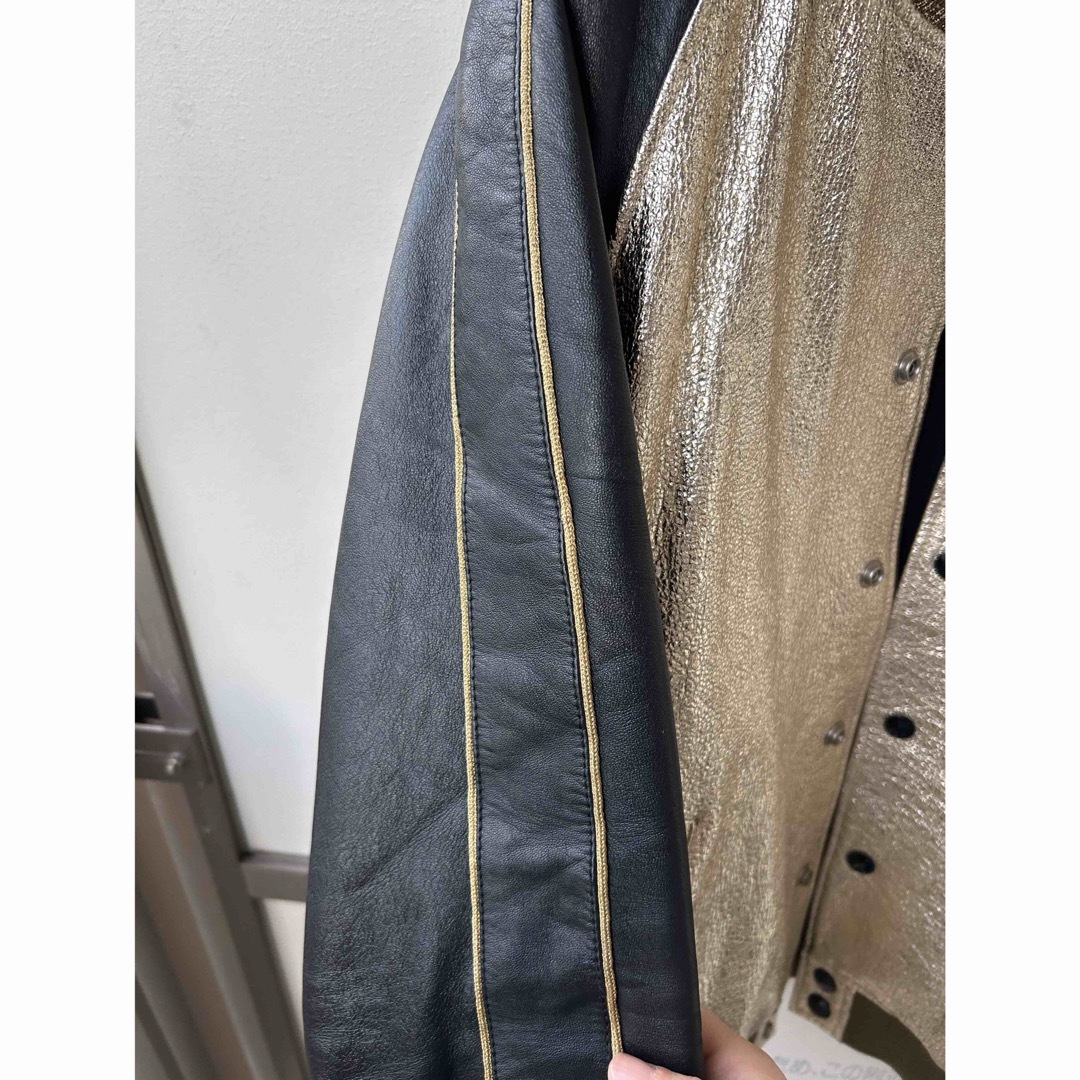 Saint Laurent(サンローラン)のサンローランパリ 16SS BANG スパンコール レザーブルゾン　スカジャン メンズのジャケット/アウター(スカジャン)の商品写真