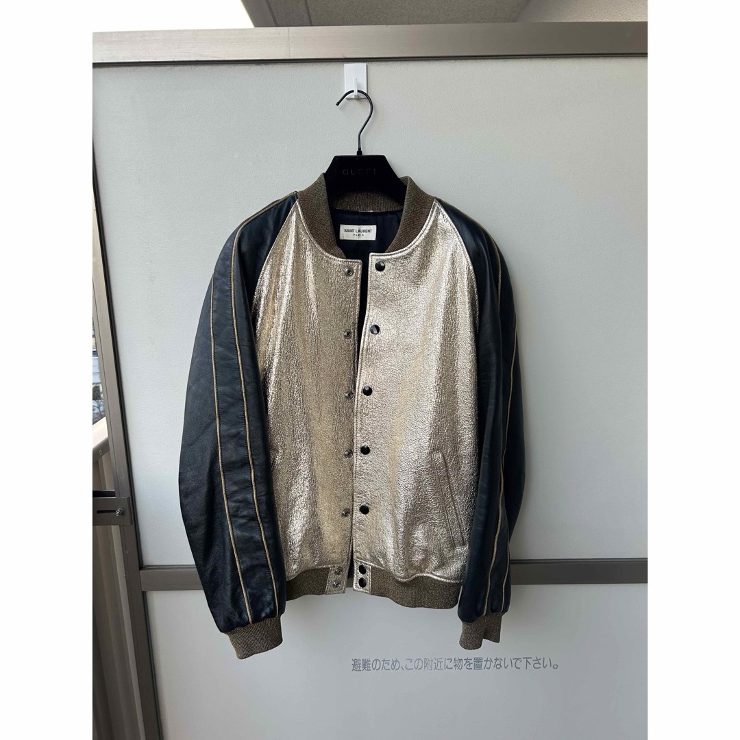 Saint Laurent(サンローラン)のサンローランパリ 16SS BANG スパンコール レザーブルゾン　スカジャン メンズのジャケット/アウター(スカジャン)の商品写真