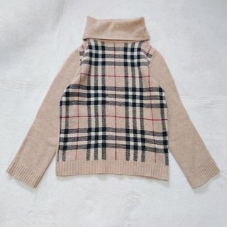 BURBERRY - バーバリー ロゴ入ボタンでさりげなく自慢♡シンプルニット ...