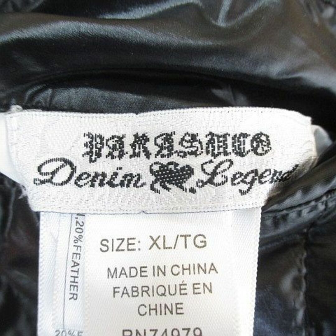 Parasuco(パラスコ)のパラスコ リバーシブル ダウンジャケット XL オレンジ系 ジップアップ ロゴ メンズのジャケット/アウター(ダウンジャケット)の商品写真