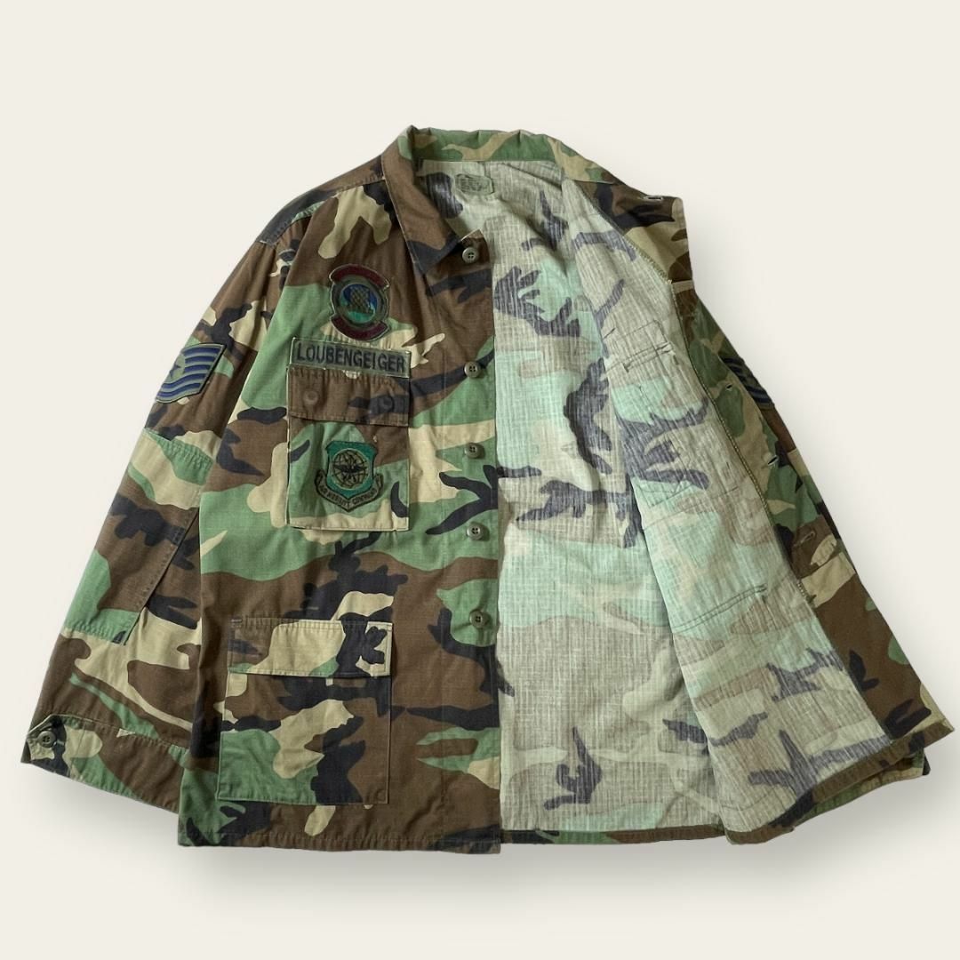 MILITARY(ミリタリー)の米軍 ミリタリー ウッドランドカモ 迷彩 カジュアル ストリート 長袖ジャケット メンズのジャケット/アウター(ミリタリージャケット)の商品写真