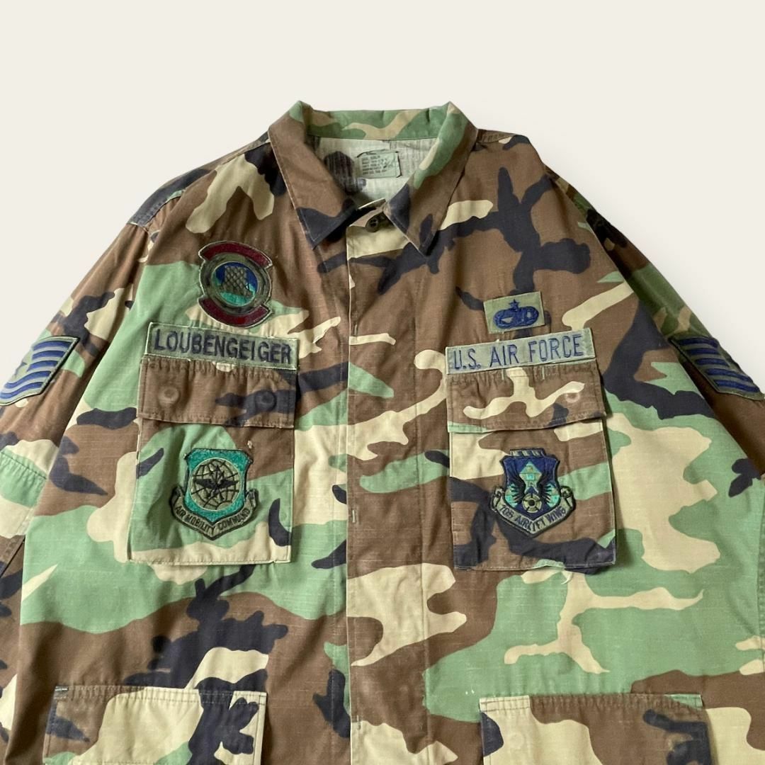 MILITARY(ミリタリー)の米軍 ミリタリー ウッドランドカモ 迷彩 カジュアル ストリート 長袖ジャケット メンズのジャケット/アウター(ミリタリージャケット)の商品写真